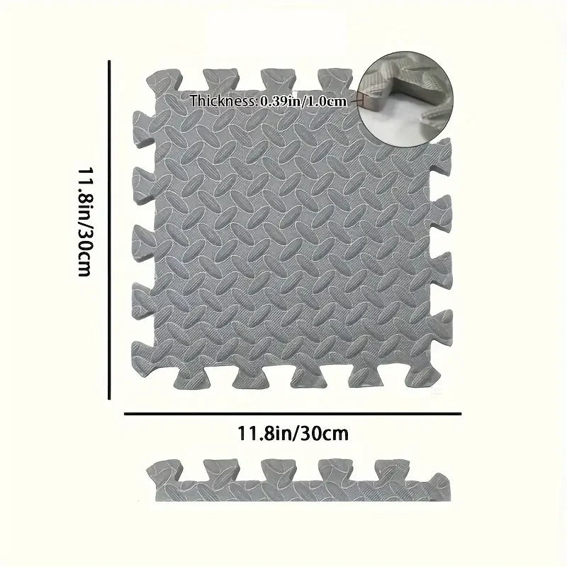 Premium Interlocking Foam Fitness Tiles – Non-Slip Exercise Floor Mats (8/16 Piece Sets)