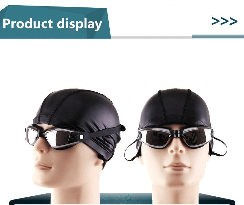 Swimming Goggles Adult Pool Glasses Anti Fog Men Women UV Protection Optical Waterproof Swim Eyewear with Earplugs