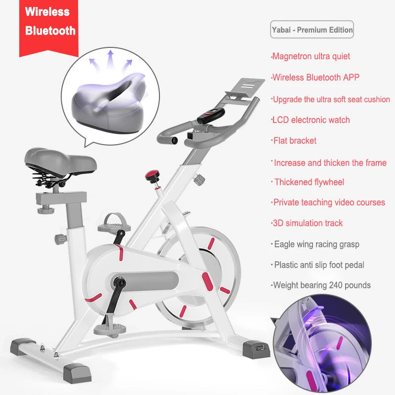 Dynamic Bike Home Lightweight Silent Fitness Bike Sports Fitness Bike Indoor Silent Dynamic Bike Training Equipment