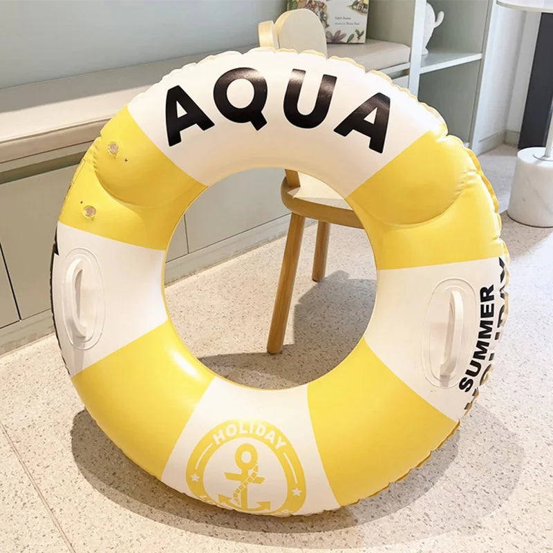 ROOXIN Inflatable Swimming Ring for Adult Swim Circle Pool Float Water Play Tube Floating Ring Pool Party