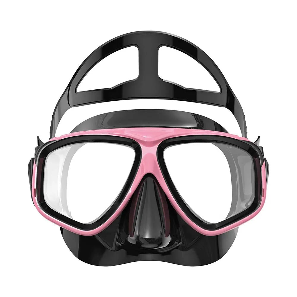 Snorkel Mask Swimming Googles With Optical Nearsighted Myopia Short-Sighted PC Lenses
