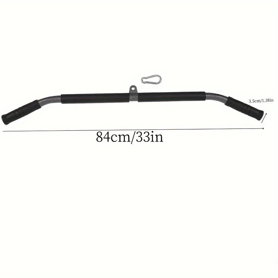Professional Cable Machine Attachment Bar – Multi-Grip Straight Pull Bar for Strength Training