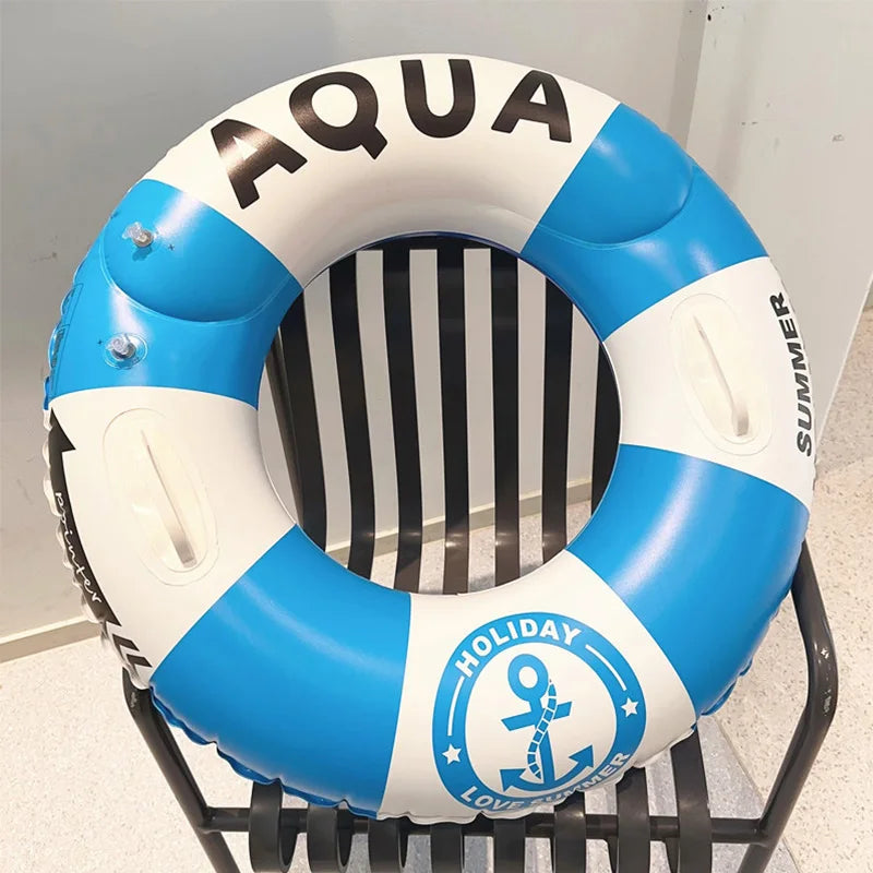 ROOXIN Inflatable Swimming Ring for Adult Swim Circle Pool Float Water Play Tube Floating Ring Pool Party