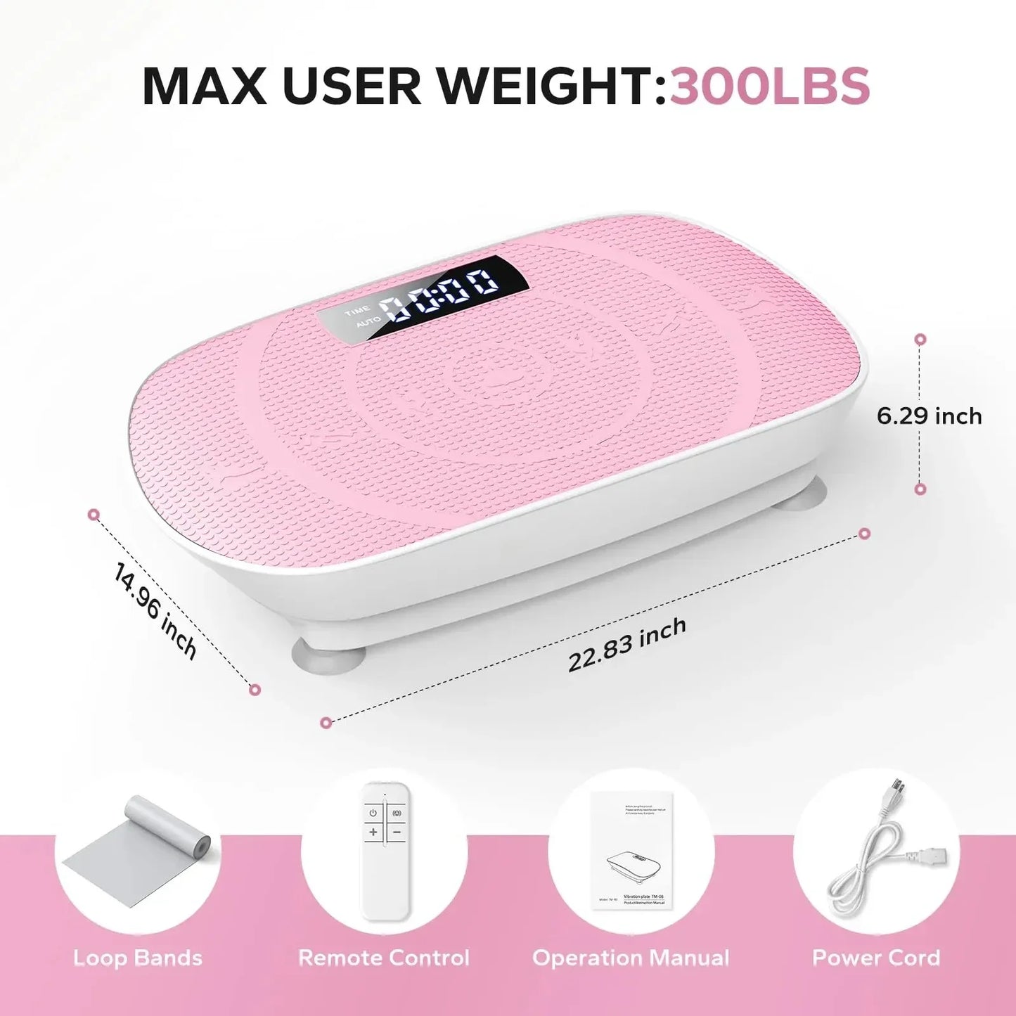 Power Vibrate Fitness Platform - Whole BodyVibrationPlate forHomeUse,withWeightLoss andShapingPrograms forEnhancedFitnessResults