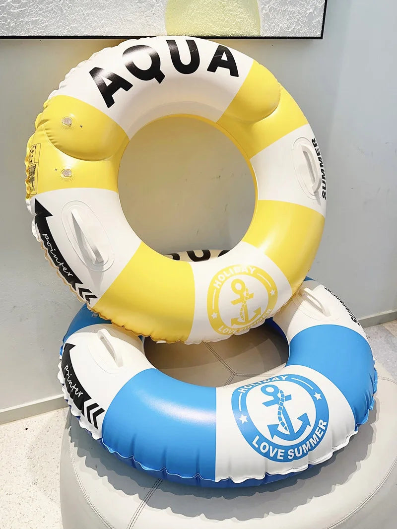 ROOXIN Inflatable Swimming Ring for Adult Swim Circle Pool Float Water Play Tube Floating Ring Pool Party