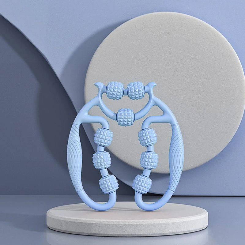 Annular Leg Clamp Massager Ring Leg Clip Massager Relax Plastic Leg Roller Roller Bar Yoga Massager Ring Leg Clip