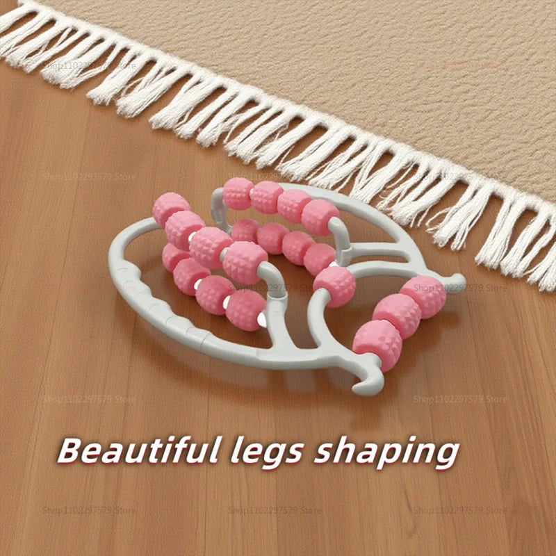 Ring Clamp Leg Massager for Calf Slimming Kneading Roller Shaft Exercise Muscle Relaxation and Fitness at Home or Gym