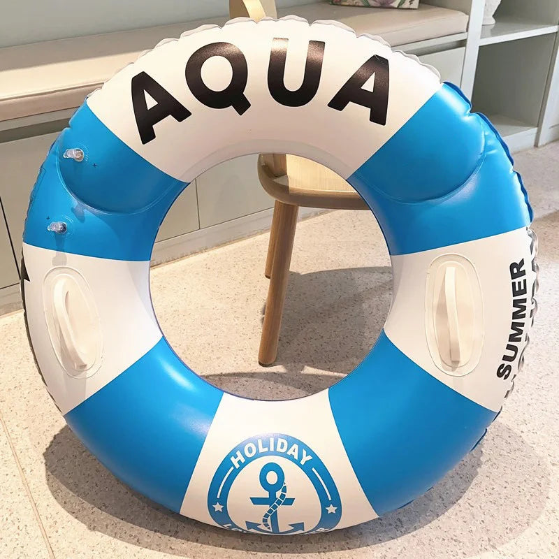 ROOXIN Inflatable Swimming Ring for Adult Swim Circle Pool Float Water Play Tube Floating Ring Pool Party