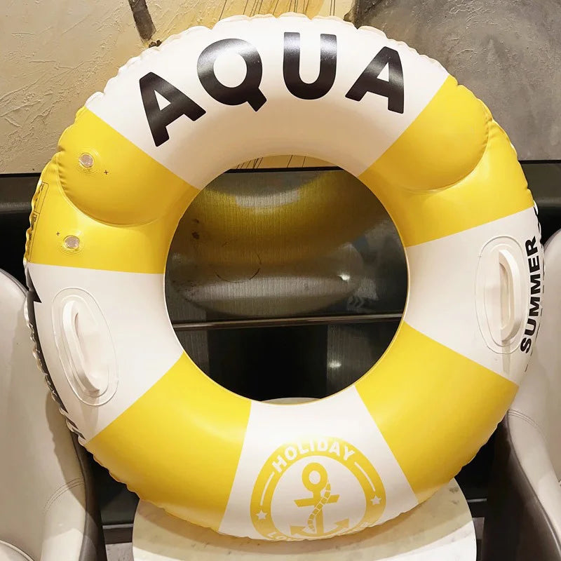 ROOXIN Inflatable Swimming Ring for Adult Swim Circle Pool Float Water Play Tube Floating Ring Pool Party