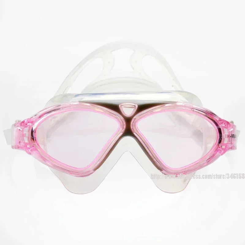 Swimming Goggles Water Glasses Silicone Belt Underwater Big Eyewear Anti-fog Waterproof Sport optical glasses for Men Women