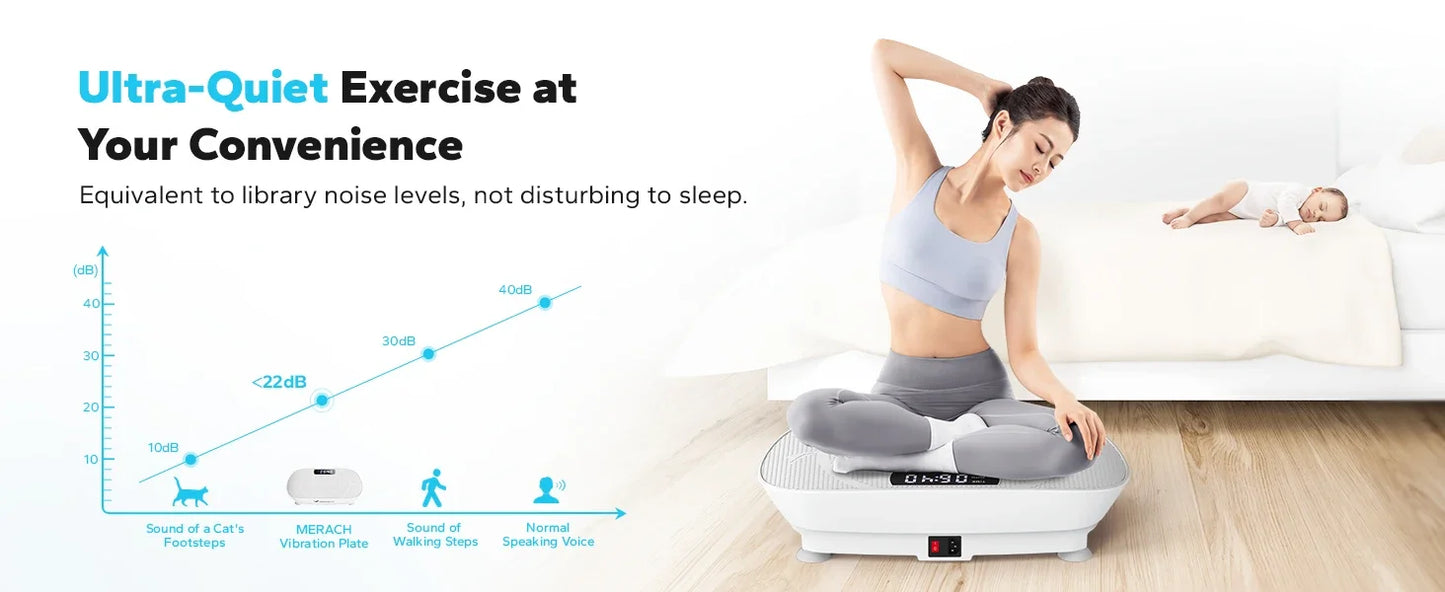 Power Vibrate Fitness Platform - Whole BodyVibrationPlate forHomeUse,withWeightLoss andShapingPrograms forEnhancedFitnessResults