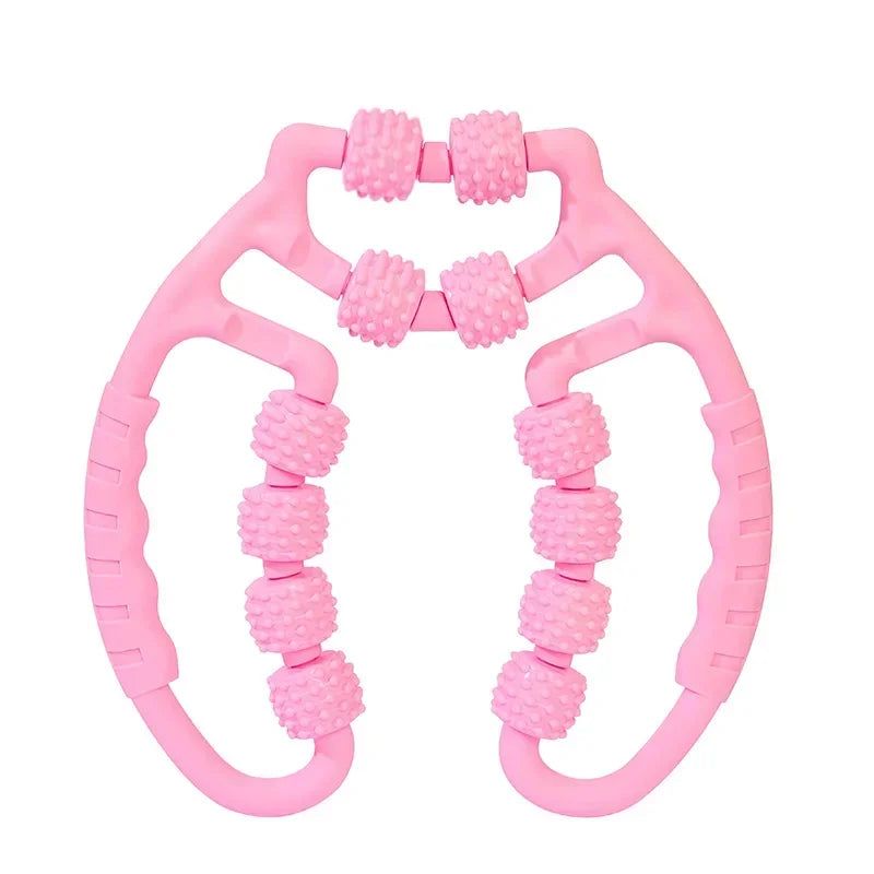 Wheel Annular Leg Clamp Massager Relaxing Plastic Leg Roller Muscle Trainer Bar Yoga Meridian Massager Annular Leg Clamp Clip