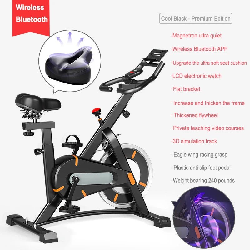 Dynamic Bike Home Lightweight Silent Fitness Bike Sports Fitness Bike Indoor Silent Dynamic Bike Training Equipment