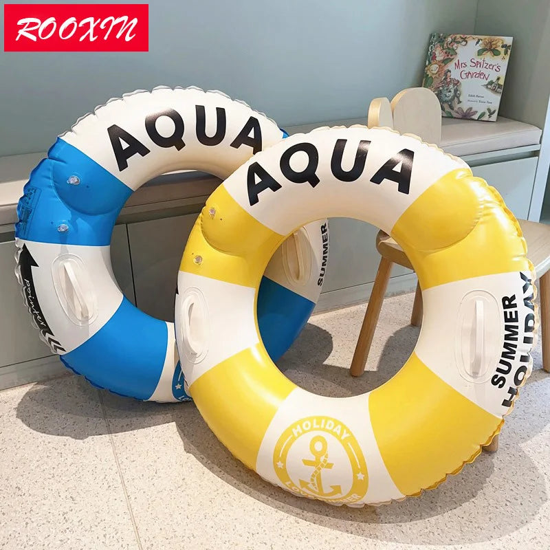 ROOXIN Inflatable Swimming Ring for Adult Swim Circle Pool Float Water Play Tube Floating Ring Pool Party