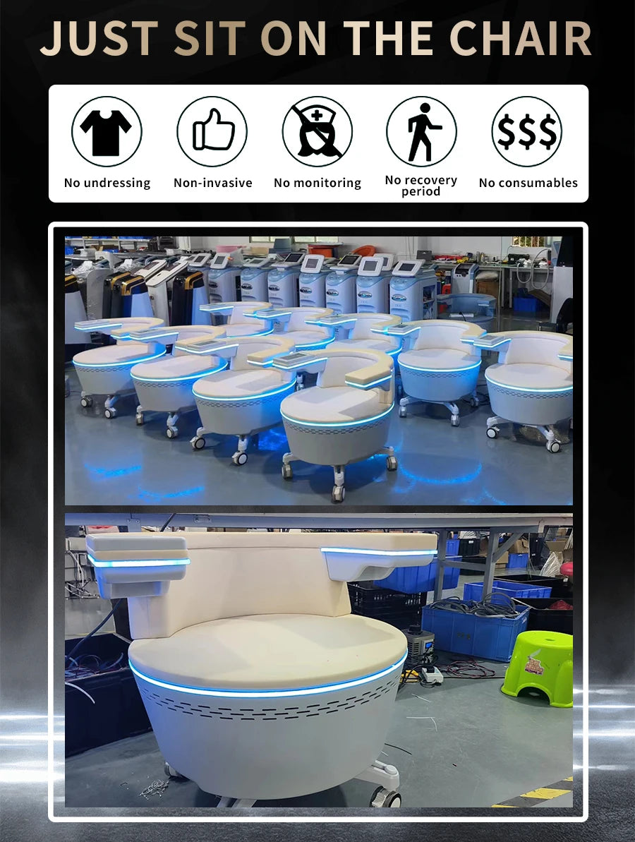 2025 EMS Electromagnetic Non-Invasive Treatment Urinar Postpartum Repair Chair Pelvic Floor Muscle Stimulator Exerciser Machine