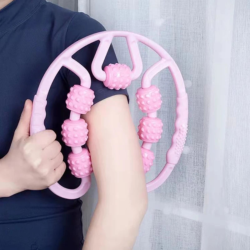 Annular Leg Clamp Massager Ring Leg Clip Massager Relax Plastic Leg Roller Roller Bar Yoga Massager Ring Leg Clip