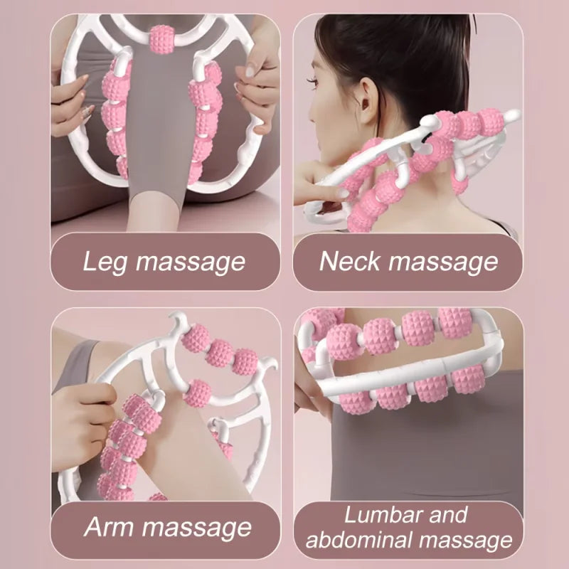 Leg massager ring clamping leg roller slimming thigh calf muscle relaxing leg slimming artifact multifunctional yoga relaxation