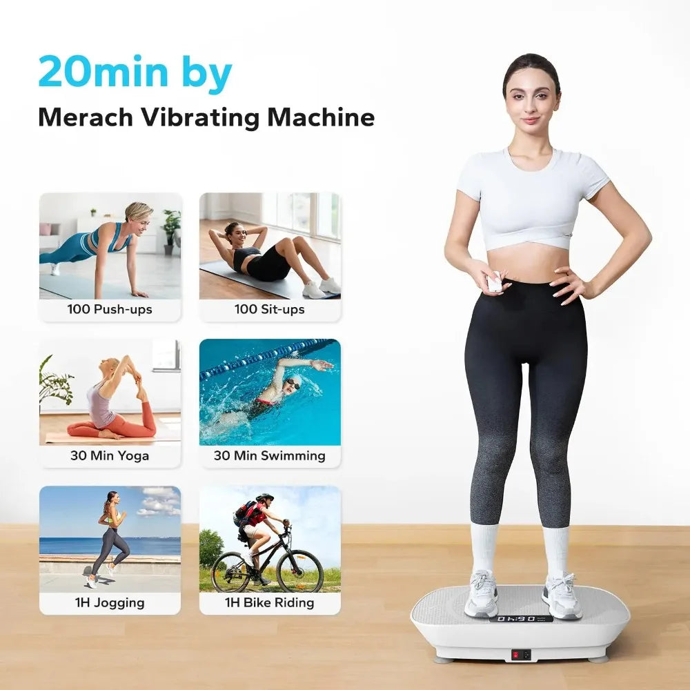 Power Vibrate Fitness Platform - Whole BodyVibrationPlate forHomeUse,withWeightLoss andShapingPrograms forEnhancedFitnessResults