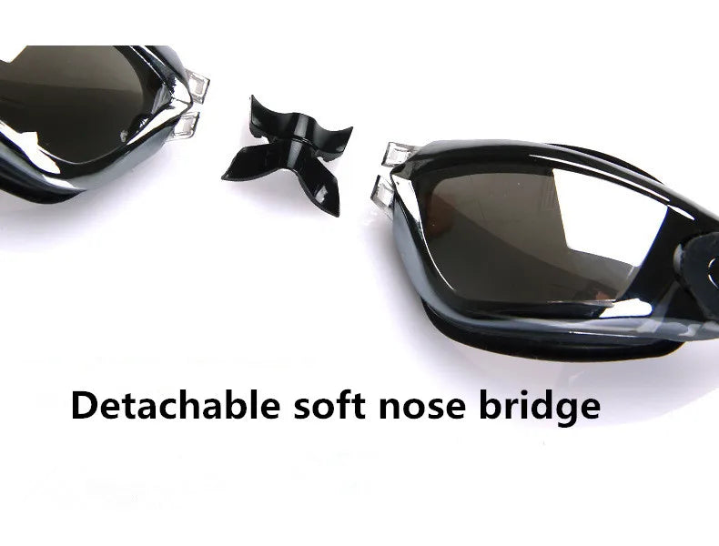 Swimming Goggles Adult Pool Glasses Anti Fog Men Women UV Protection Optical Waterproof Swim Eyewear with Earplugs