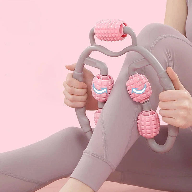Annular Leg Clamp Massager Ring Leg Clip Massager Relax Plastic Leg Roller Roller Bar Yoga Massager Ring Leg Clip