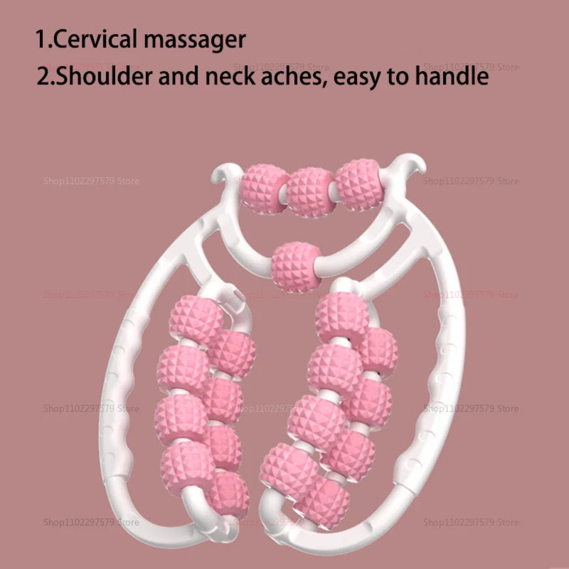 Leg Massager with Ring Clamp for Calf Slimming Kneading Roller Shaft Exercise Relaxation and Muscle Fitness at Home