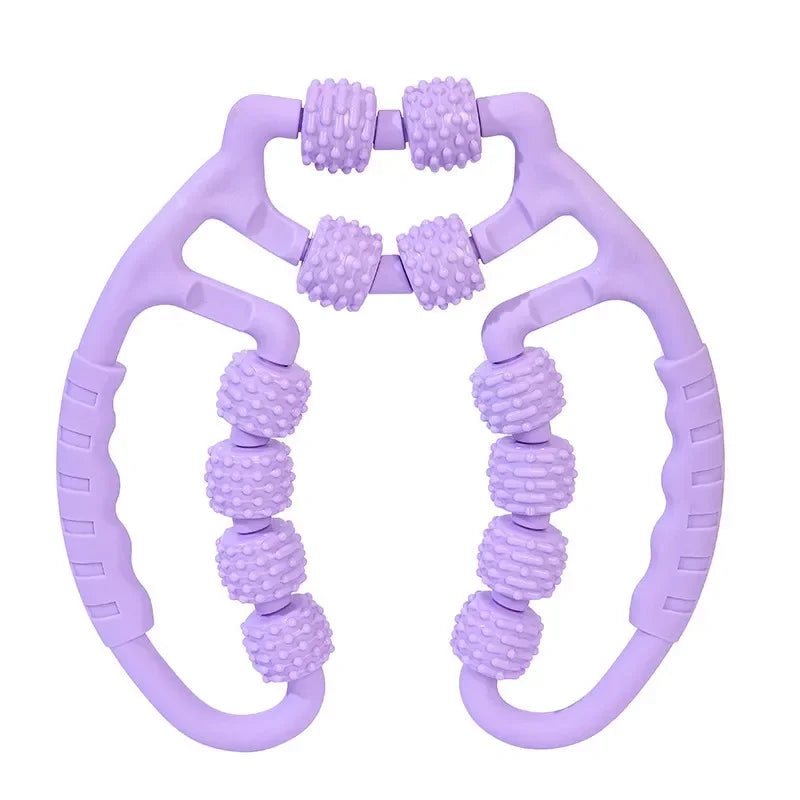 Wheel Annular Leg Clamp Massager Relaxing Plastic Leg Roller Muscle Trainer Bar Yoga Meridian Massager Annular Leg Clamp Clip