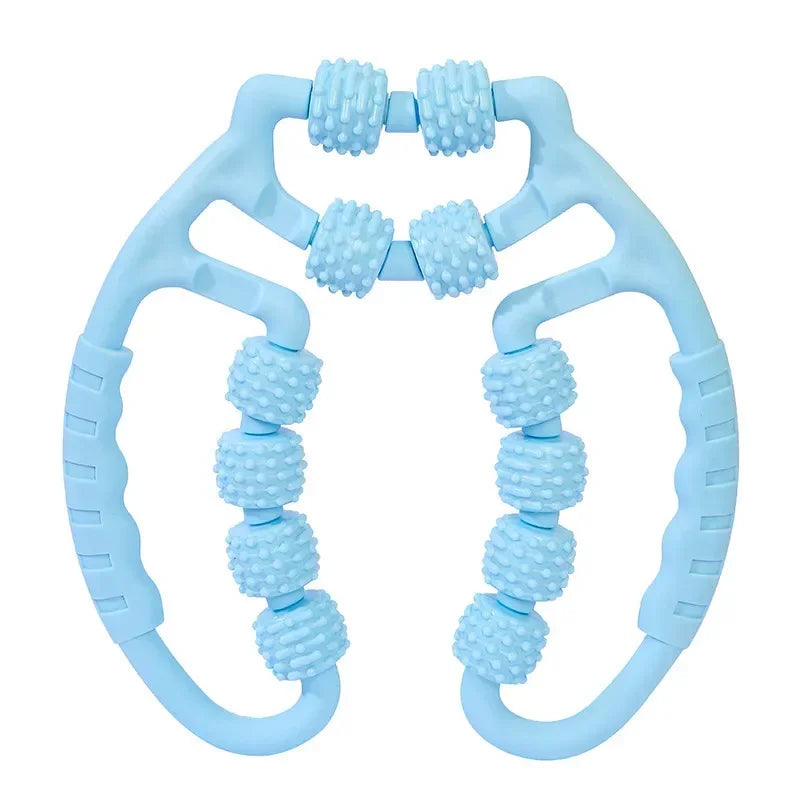 Wheel Annular Leg Clamp Massager Relaxing Plastic Leg Roller Muscle Trainer Bar Yoga Meridian Massager Annular Leg Clamp Clip