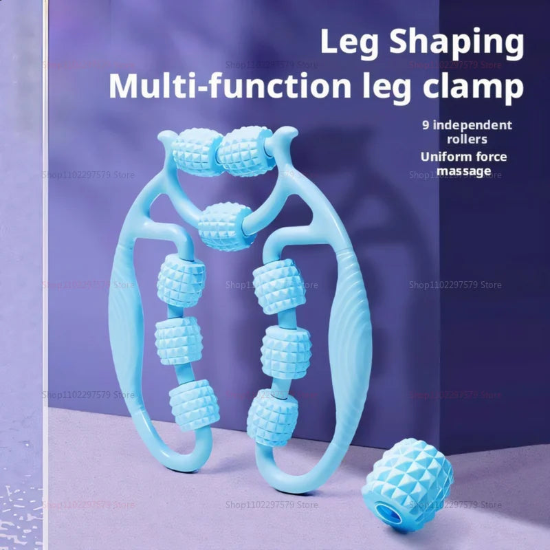 Ring Clamp Leg Massager for Calf Slimming Muscle Relaxation Knee Kneading Roller Shaft Exercise Fitness and Leg Recovery