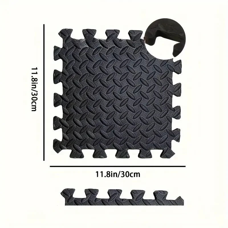Premium Interlocking Foam Fitness Tiles – Non-Slip Exercise Floor Mats (8/16 Piece Sets)