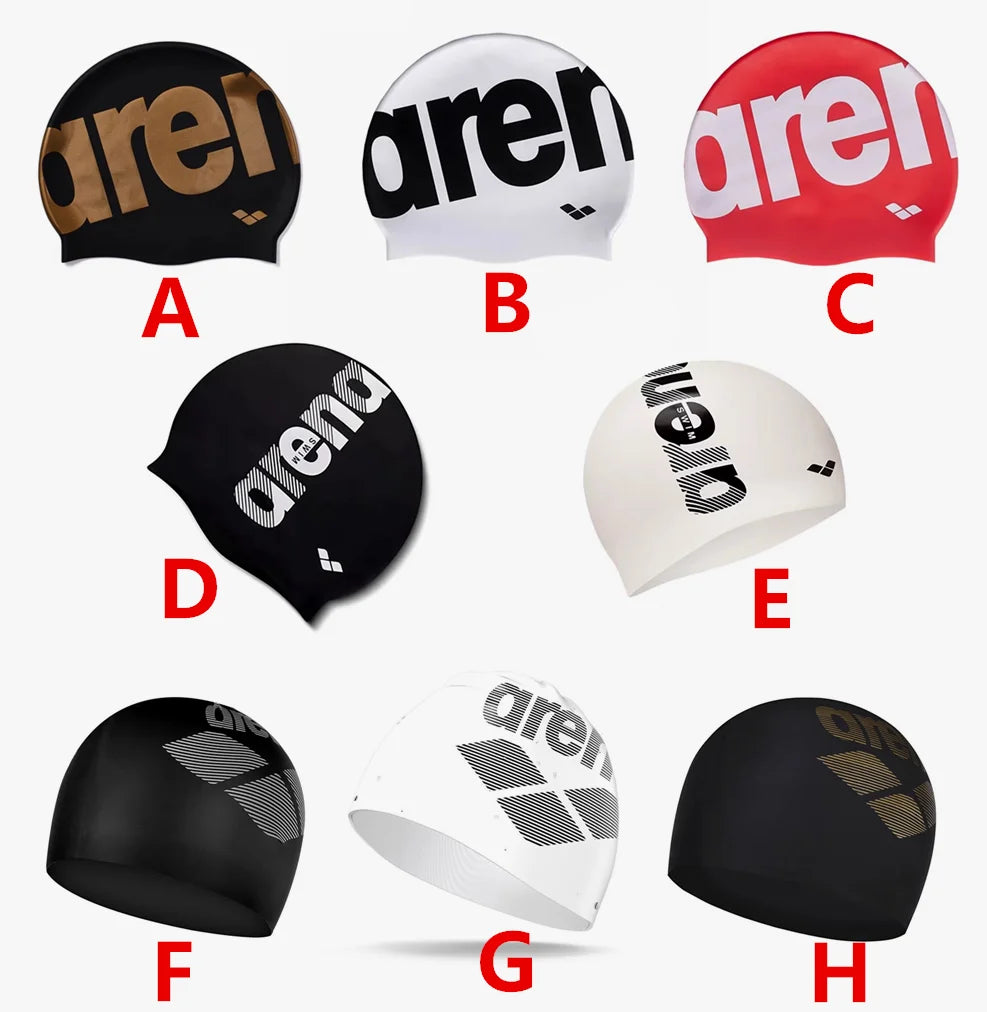 Arena Silicone Swimming Cap Non-Slip Waterproof Low Resistance for Men And Women Professional Speed up Equipment