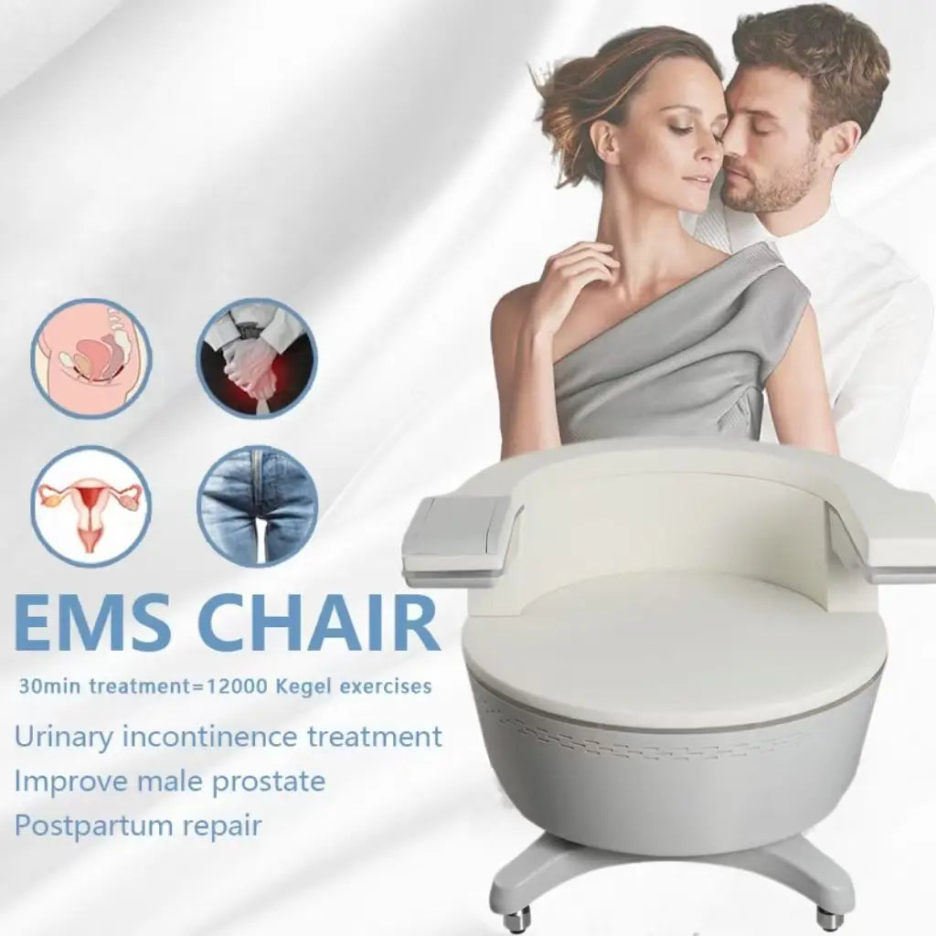 2025 EMS Electromagnetic Non-Invasive Treatment Urinar Postpartum Repair Chair Pelvic Floor Muscle Stimulator Exerciser Machine