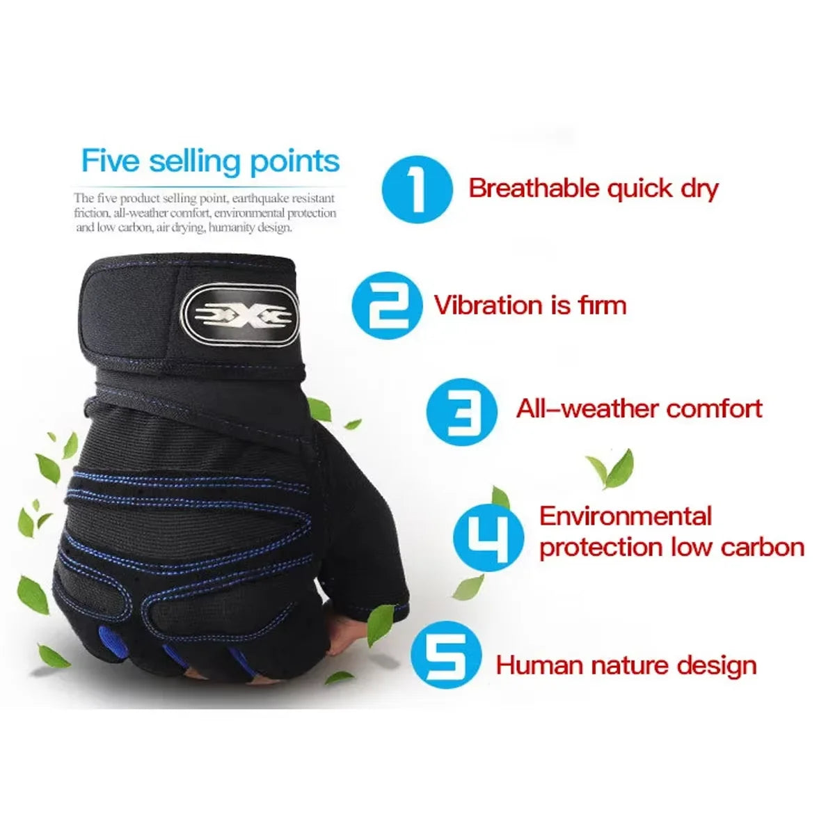 Professional Fitness Gloves – Superior Grip & Wrist Stability for Weightlifting & Training - Unisex Performance Gear