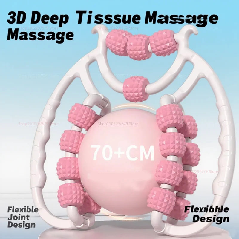 Ring Clamp Leg Massager for Calf Slimming Muscle Relaxation Knee Kneading Roller Shaft Exercise Fitness and Leg Recovery