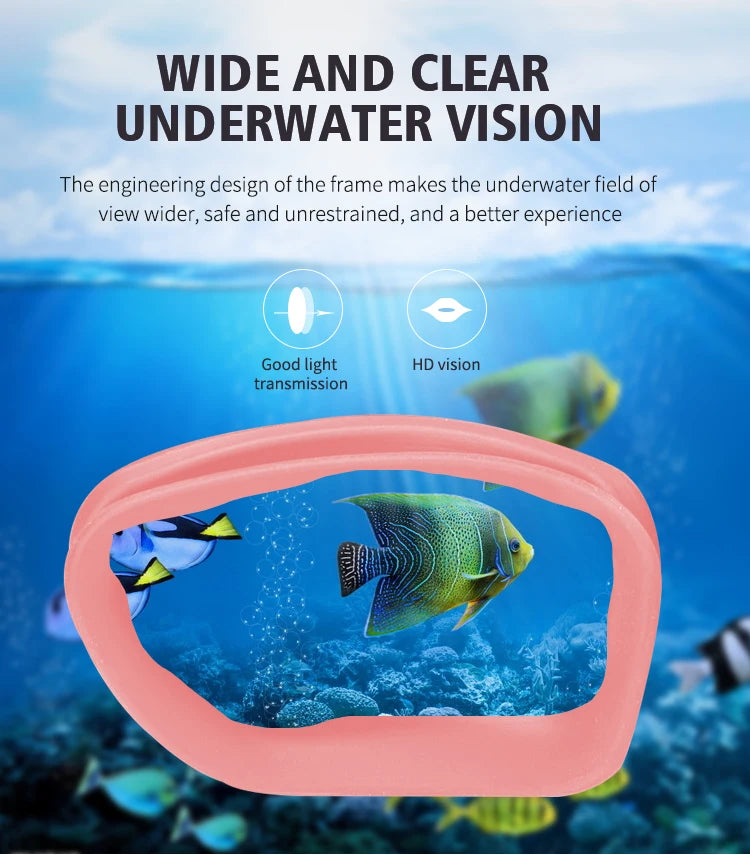 Kids Swimming Goggles Boys&Girls (3-15 Years)-Big Frame HD View, Anti-Fog Silicone Swim Goggles + PU Swimming Cap Swim Set Gifts