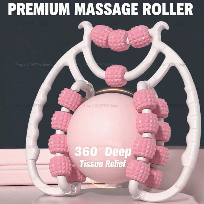 Ring Clamp Leg Massager for Calf Slimming Muscle Relaxation Kneading Roller Use at Home Gym Fitness Exercise Equipment