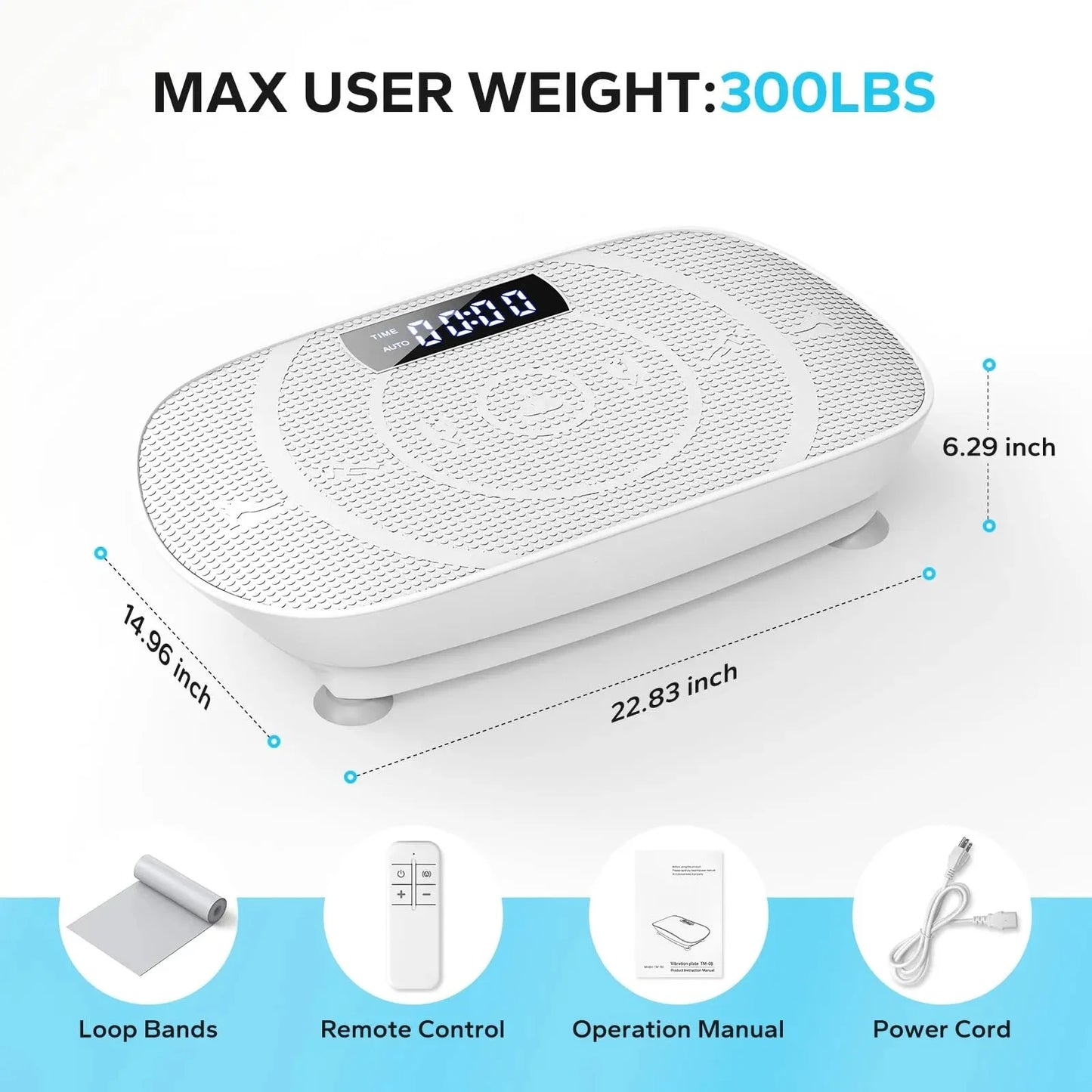 Power Vibrate Fitness Platform - Whole BodyVibrationPlate forHomeUse,withWeightLoss andShapingPrograms forEnhancedFitnessResults