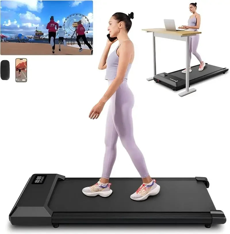 15.75 x 35.43 Inch Running Area Treadmill Pad: Perfect for Running,Walking,and Under Desk Exercise,Ideal for Home and Office Use