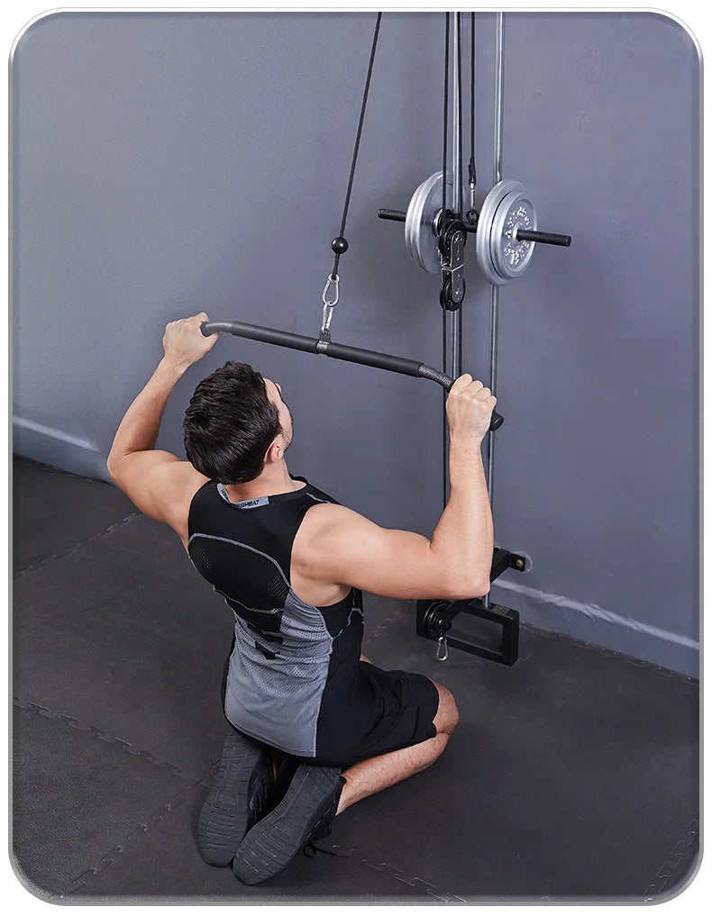 Professional Cable Machine Attachment Bar – Multi-Grip Straight Pull Bar for Strength Training