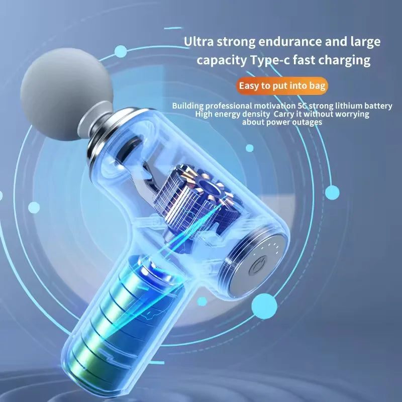 Suitable forFascia Gun Household Relaxation Muscle Sports Neck Gun Electric Impact Fitness Equipment Girls Mini Massager
