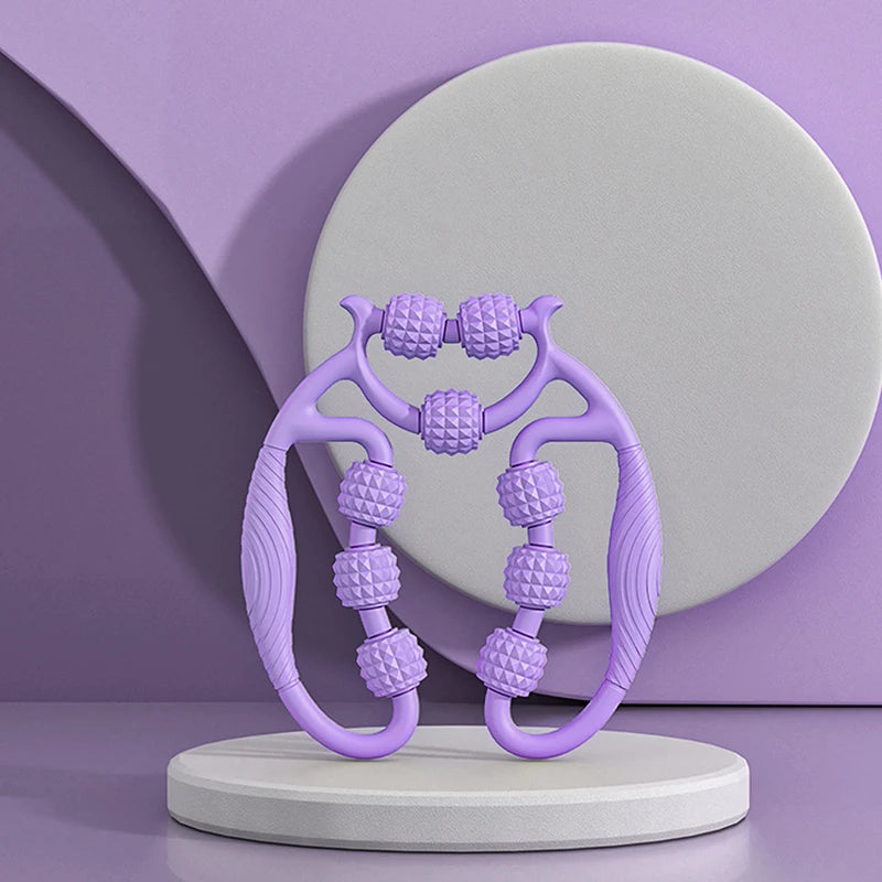 Annular Leg Clamp Massager Ring Leg Clip Massager Relax Plastic Leg Roller Roller Bar Yoga Massager Ring Leg Clip