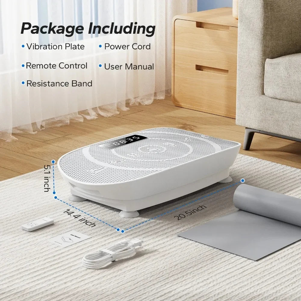 Power Vibrate Fitness Platform - Whole BodyVibrationPlate forHomeUse,withWeightLoss andShapingPrograms forEnhancedFitnessResults