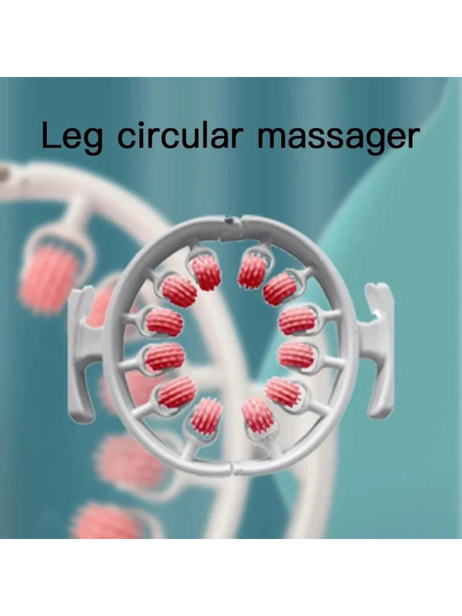 Circular massager roller waist abdominal muscle ring leg clamp portable massage tool