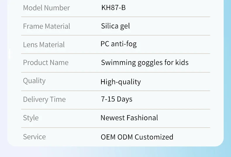 Kids Swimming Goggles Boys&Girls (3-15 Years)-Big Frame HD View, Anti-Fog Silicone Swim Goggles + PU Swimming Cap Swim Set Gifts