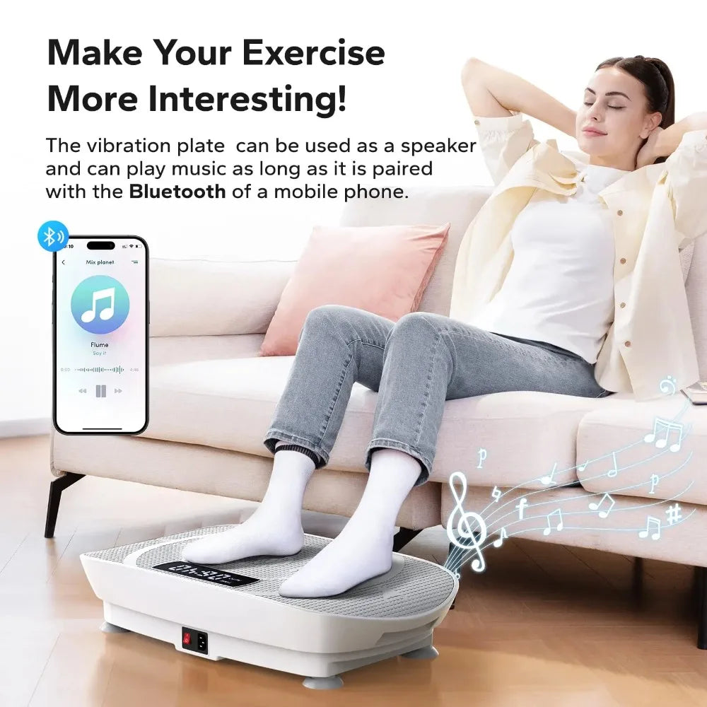 Power Vibrate Fitness Platform - Whole BodyVibrationPlate forHomeUse,withWeightLoss andShapingPrograms forEnhancedFitnessResults