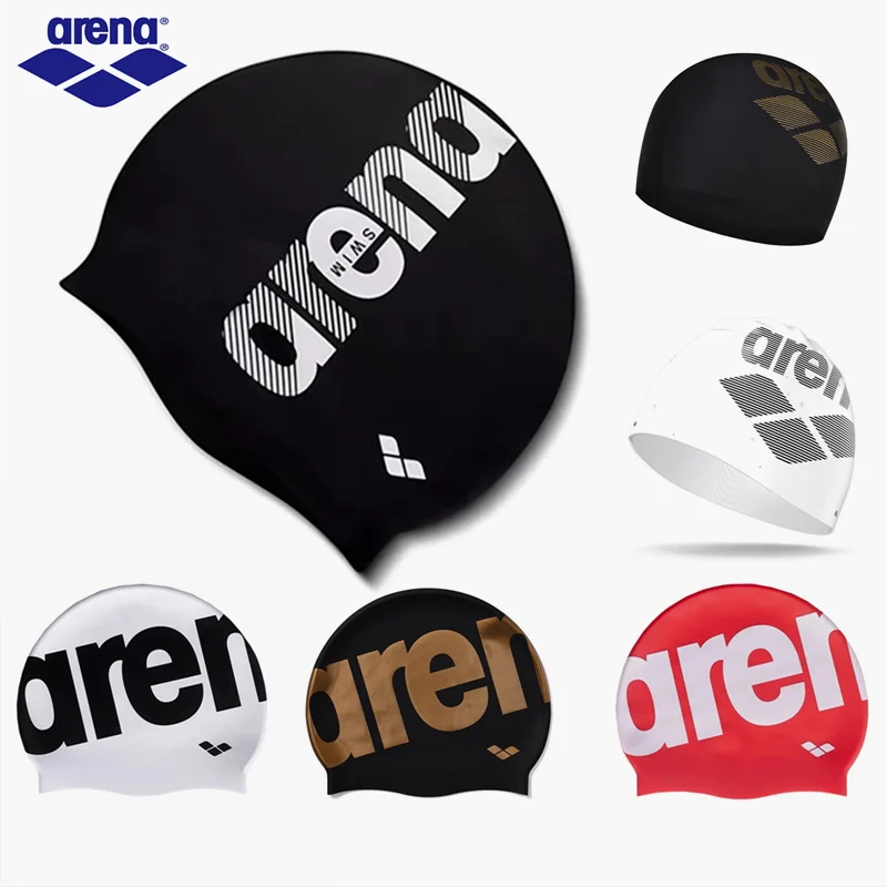 Arena Silicone Swimming Cap Non-Slip Waterproof Low Resistance for Men And Women Professional Speed up Equipment