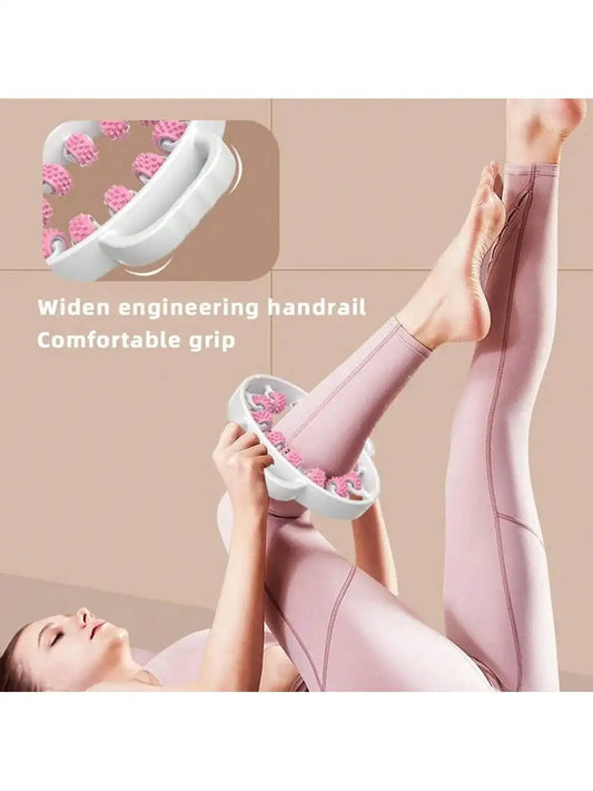 Circular massager roller waist abdominal muscle ring leg clamp portable massage tool