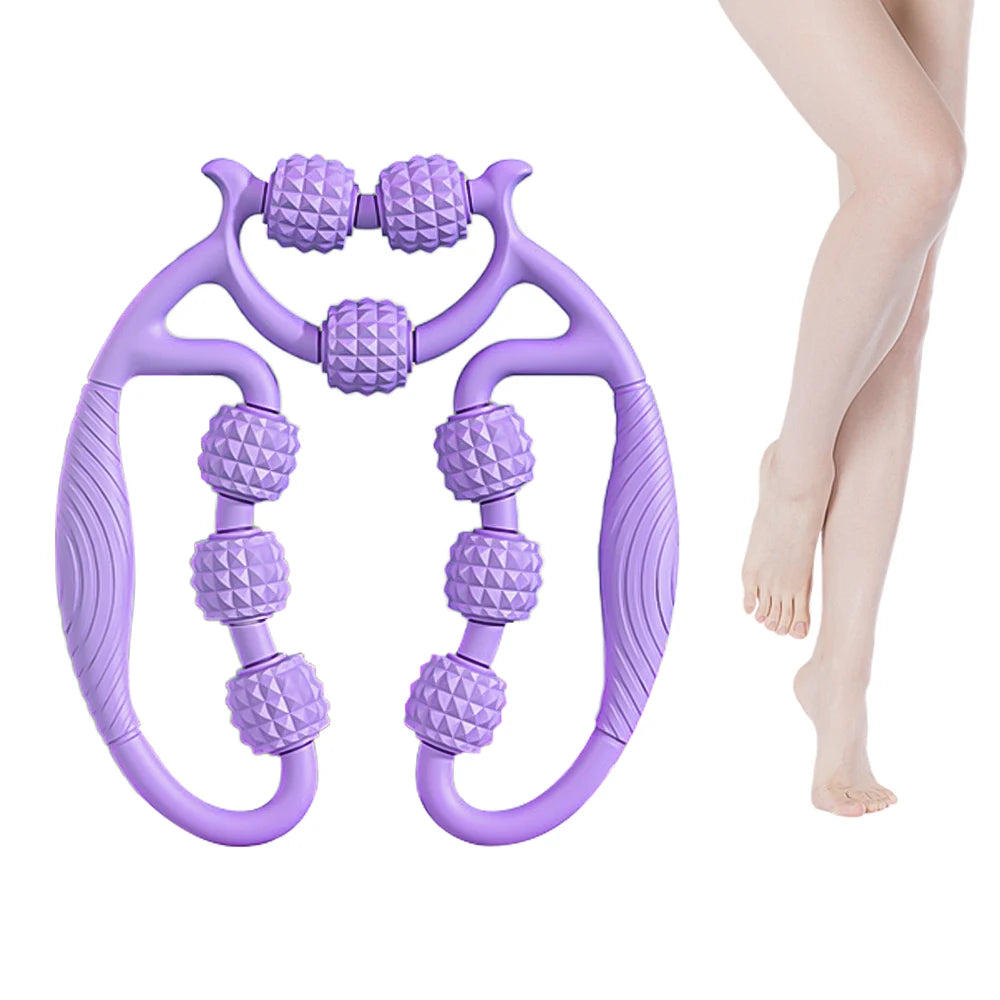Massage Relax Circular Leg Clamp 12 Rounds Trigger Point Roller Massager Slimming Muscle Stretching Relaxation Massage Equipment