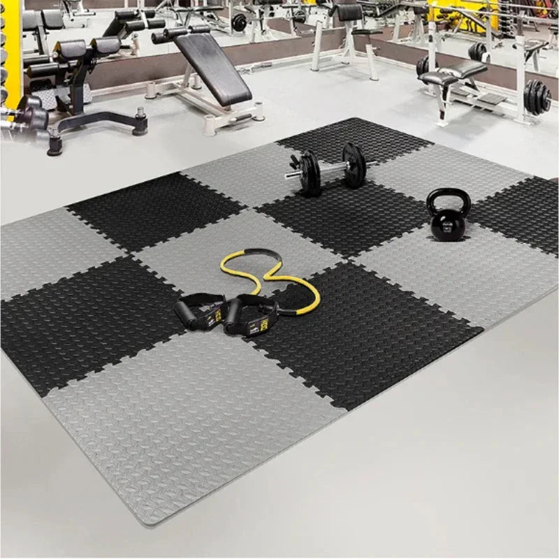 Premium Interlocking Foam Fitness Tiles – Non-Slip Exercise Floor Mats (8/16 Piece Sets)