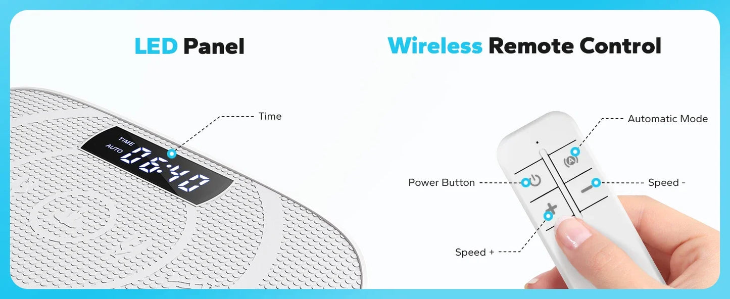 Power Vibrate Fitness Platform - Whole BodyVibrationPlate forHomeUse,withWeightLoss andShapingPrograms forEnhancedFitnessResults