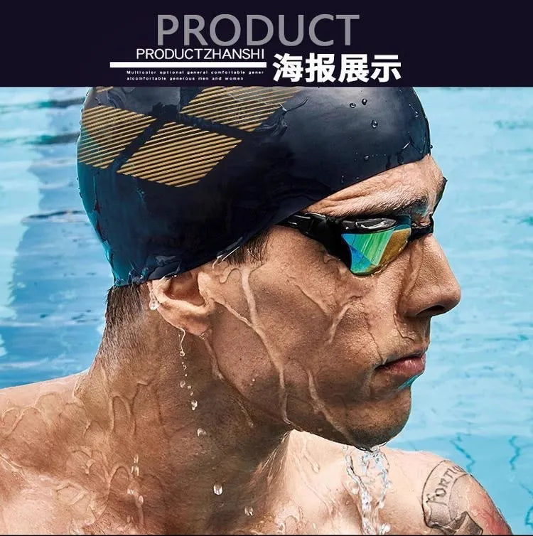 Arena Silicone Swimming Cap Non-Slip Waterproof Low Resistance for Men And Women Professional Speed up Equipment